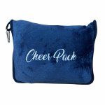 Kuschelkissendecke dunkelblau Cheer Pack bestickt